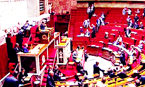 L'hémicycle de l'Assemblée nationale