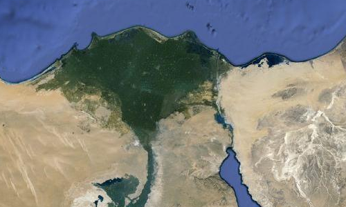 L'Egypte vue de satellite
