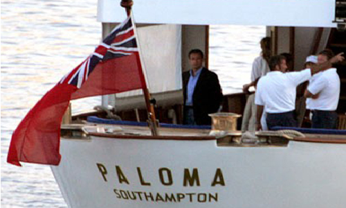 N. Sarkozy sur le yacht de Bolloré