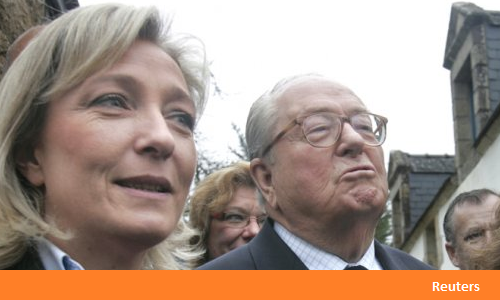 Jean-Marie et Marine Le Pen